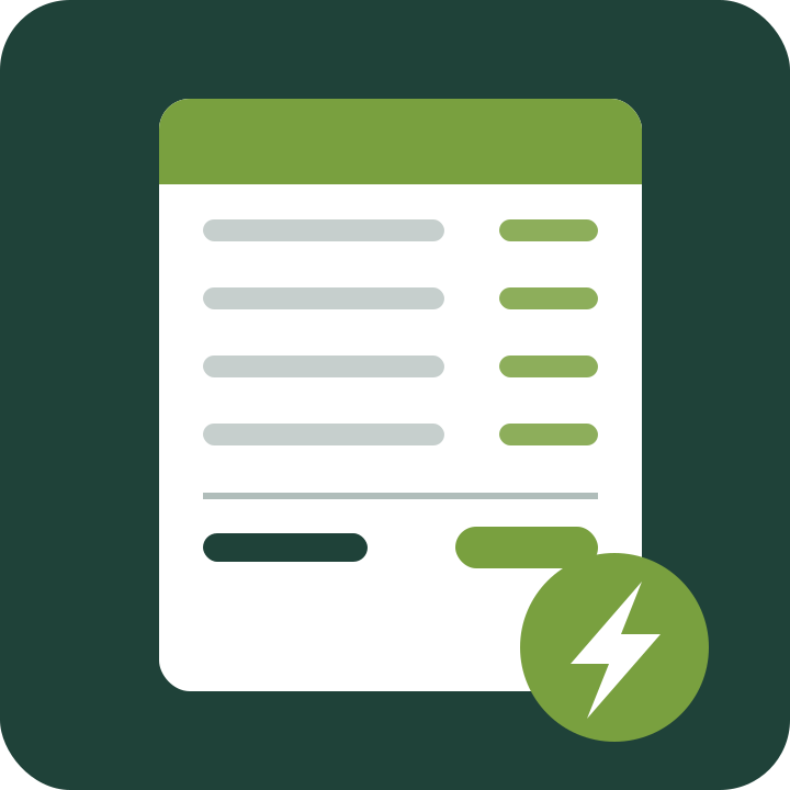 A net sheet delivered right away, costs listed line by line